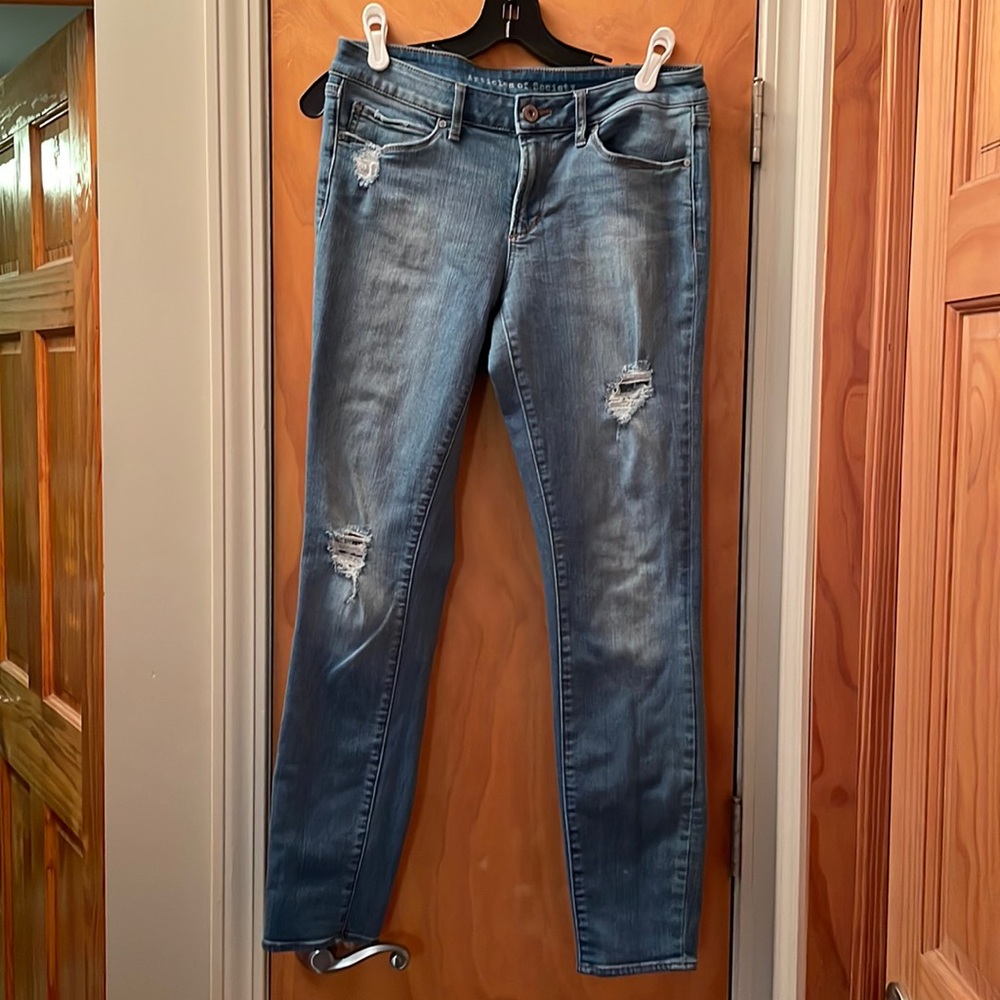 Articles of Society distressed skinny jeans, size 27